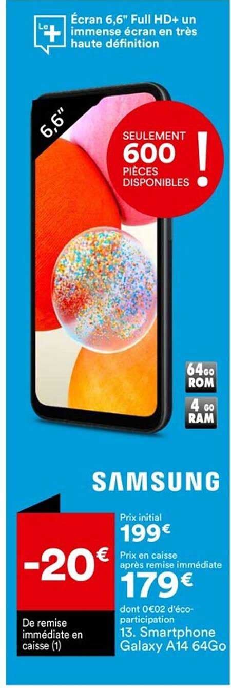 Promo Smartphone Samsung Galaxy A Go Chez But Icatalogue Fr