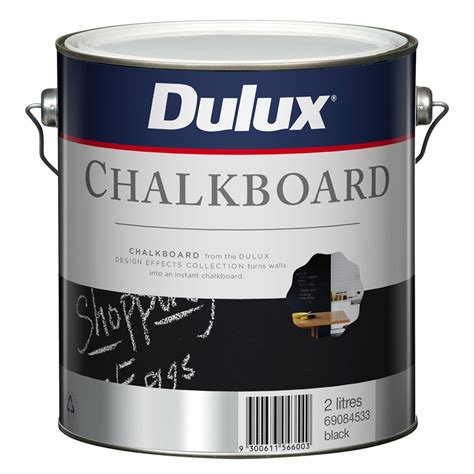 Dulux 2l Design Black Chalkboard Paint Bunnings Warehouse