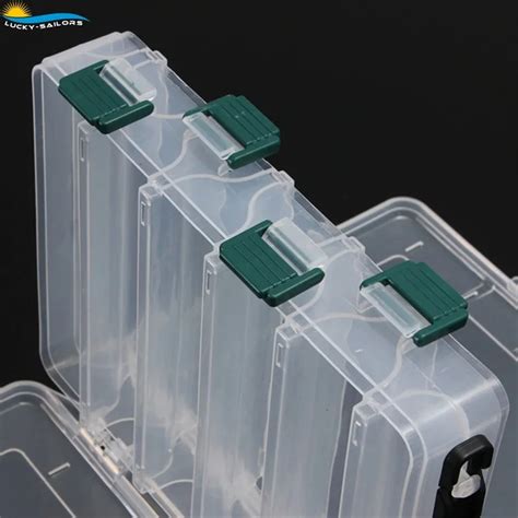 Fishing Bait Storage Box Double Side Shrimp Lure Hooks Swivels