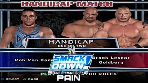 Wwe Rvd Vs Goldberg Brock Lesnar Handicap Match Hctp Pcsx