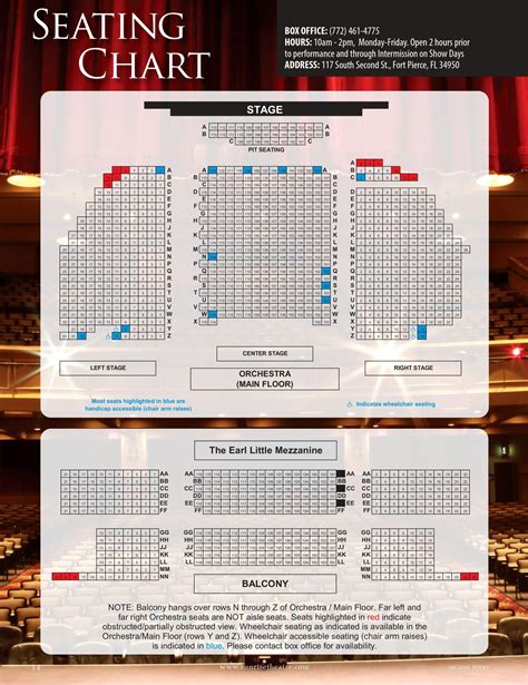 Seating Chart Sunrise Theatre Fort Pierce | Portal.posgradount.edu.pe