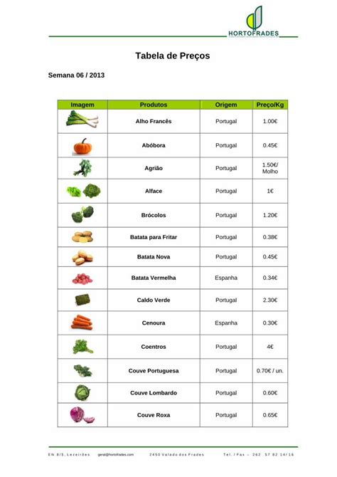 Pdf Tabela De Pre Os Pdf File Estes Pre Os Podem Variar