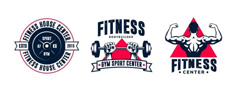 fitness sport logo design 8061769 Vector Art at Vecteezy