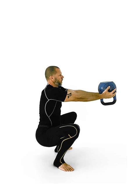 Kettlebell Isometric Squat And Frontal Hold Kettlebell Exercise Encyclopedia