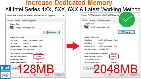 Increase Dedicated Video Memory Vram In Latest Intel Uhd X X X