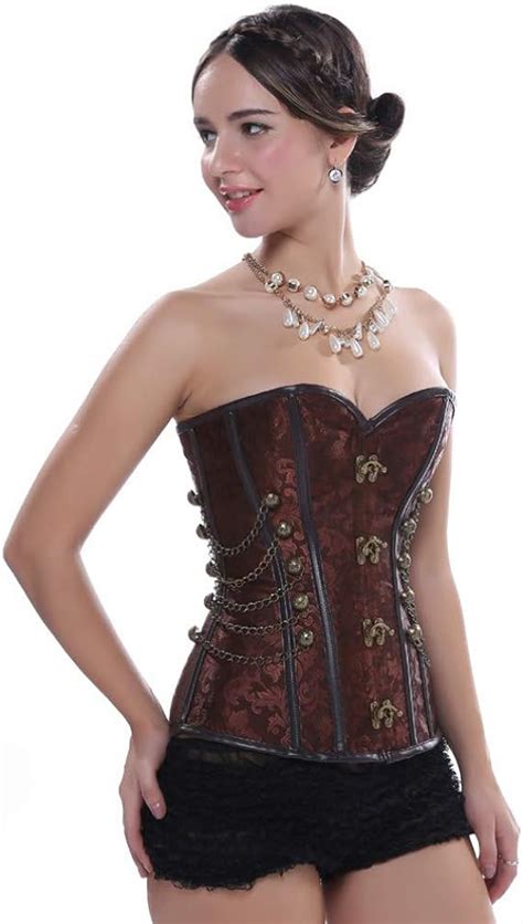 Hengzhifeng Steampunk Corsage Damen Body Korsage Halloween Party