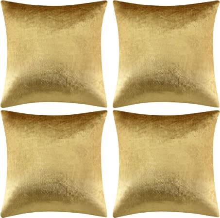 Amazon Gigizaza Decorative Throw Pillow Covers X Gold Sofa