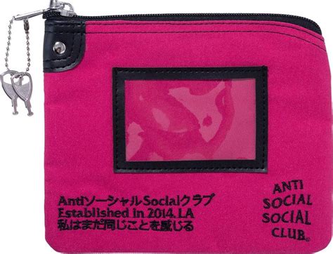 Buy Anti Social Social Club Caught On Camera Pouch 'Pink' - 0657 ...
