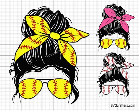 Bundle Softball Mom Svg Softball Svg Baseball Mom Svg Etsy