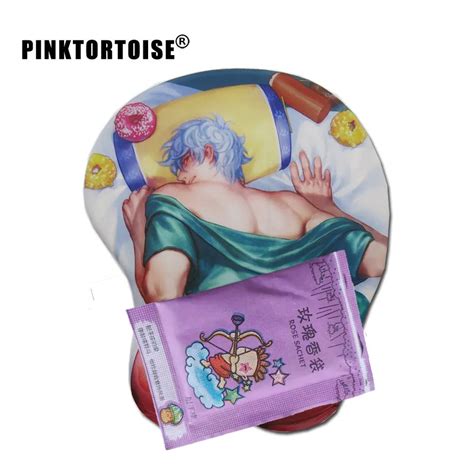 Anime Gintama D Kal A Silikon Bilek Istirahat Mouse Pad Oyun Yumu Ak