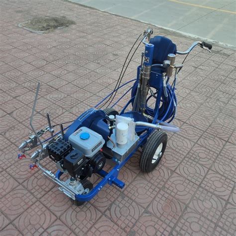 Cold Paint Road Line Striping Machine Use Plunger Pump With 9lmin Flow