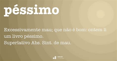 Como Se Escreve A Palavra Péssimo