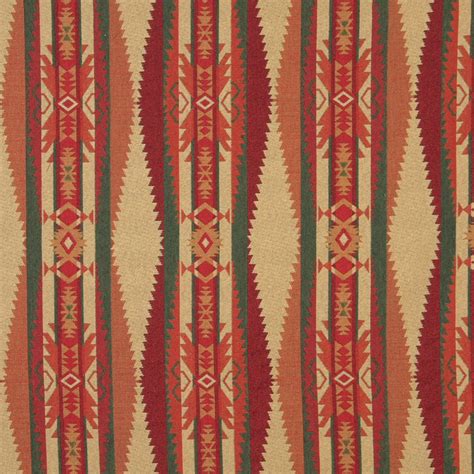 B Southwestern Navajo Lodge Style Upholstery Grade Fabric By The Yard