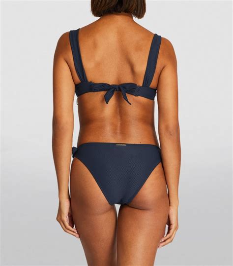 Womens Heidi Klein Navy Menai Bay Bikini Top Harrods UK