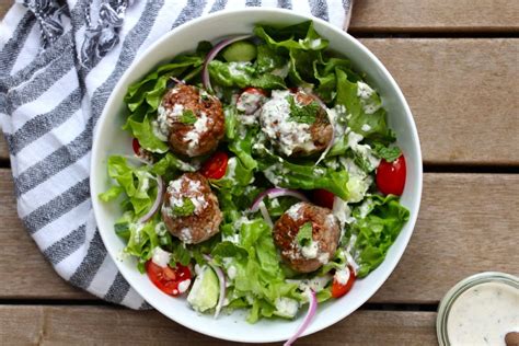 Whole Greek Lamb Meatballs With Tzatziki Sauce The Defined Dish