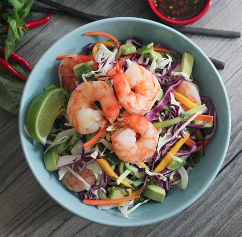 Thai Summer Roll Salad With Shrimp And Mango Domesticate Me