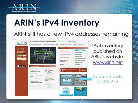 Getting Internet Number Resources From ARIN Community Use Slide Deck