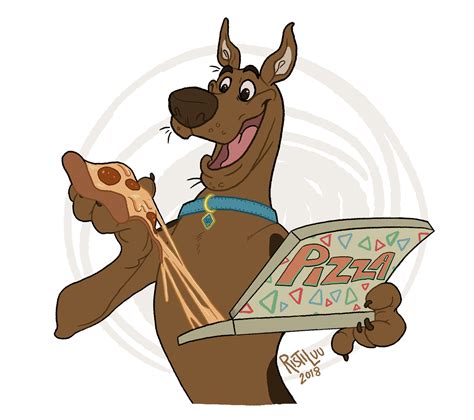 Scooby Doo Eating Pizza