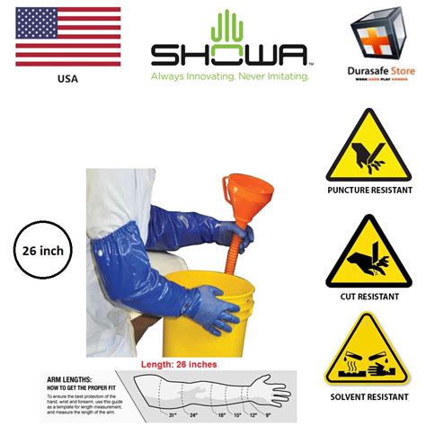 Showa Nitri Solve Nsk 26™ Shoulder Length Nitrile Gloves Thailand