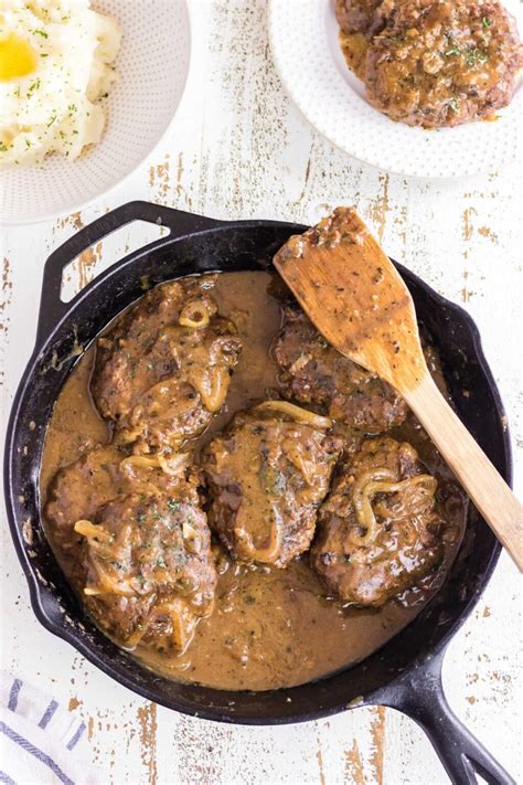 Easy Cracker Barrel Hamburger Steak With Onion Gravy Restless Chipotle