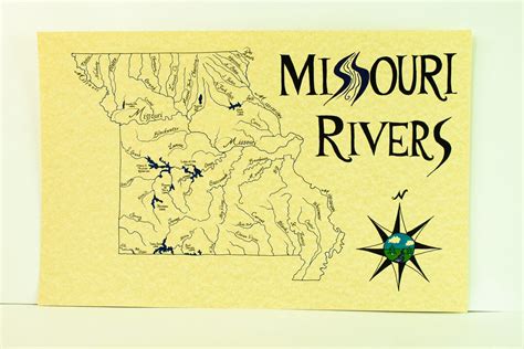 Missouri Rivers Map - Etsy