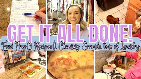 NEW GET IT ALL DONE CLEAN WITH ME SPEED CLEANING FOOD PREP