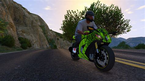 Kawasaki Ninja ZX 10R Monster Energy GTA 5 Mods