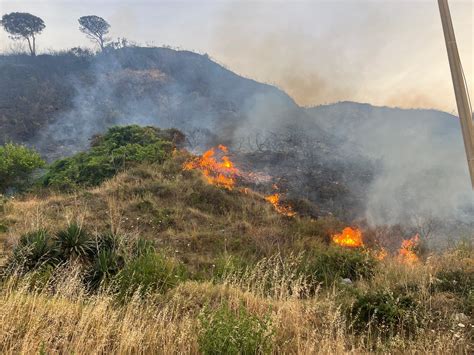 Messina Vasto Incendio Tra Spart E Acqualadroni In Nottata Concluso