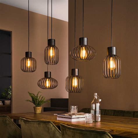 Kugelförmige Pendelleuchten Set 6 flammig Akshan Luminaires de bar