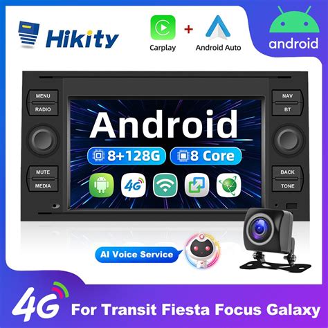 Hikity 2 Din Radio Samochodowe Z Androidem Dla Ford Focus 2 Ford Fusion