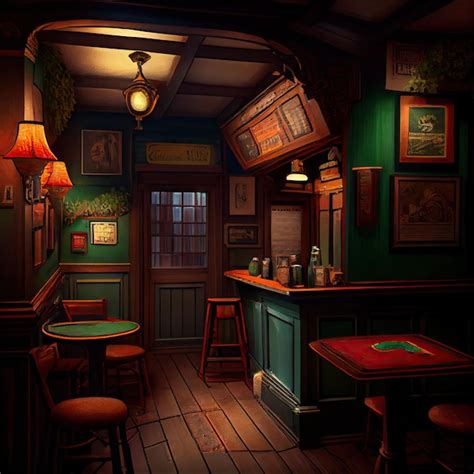 Premium AI Image | Irish Bar Interior Old Pub Ireland Tourist Place ...