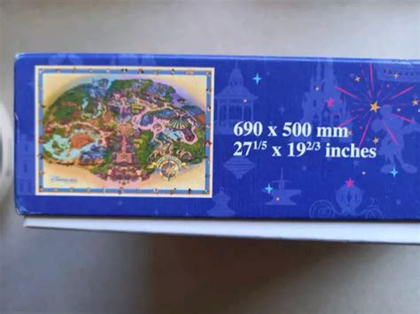 CLEMENTONI DISNEY JIGSAW PUZZLE 1000 DISNEYLAND PARIS PARK MAP 30th