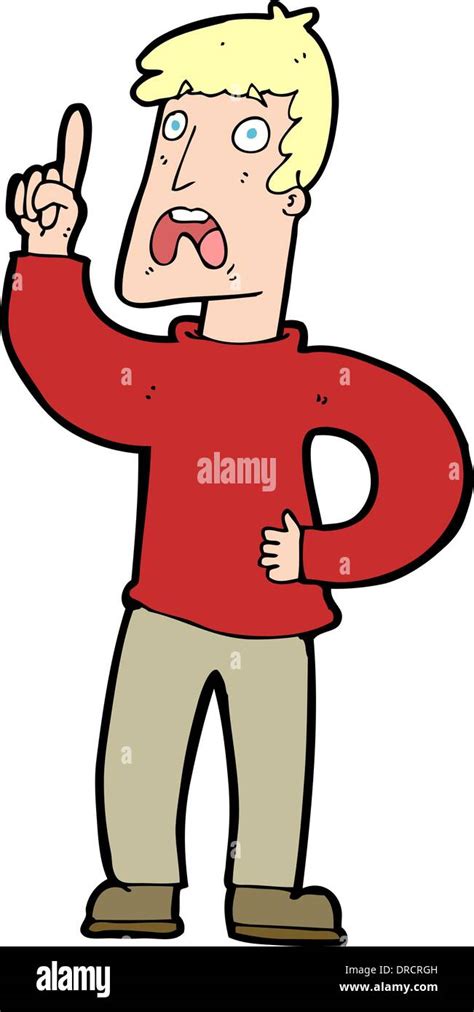 Cartoon Man With Complaint Stock Vector Image Art Alamy