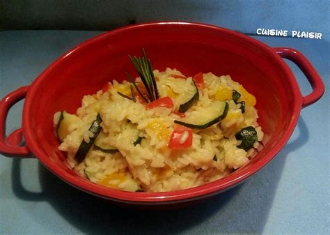 Recette De Risotto Aux Courgettes Et Poivrons