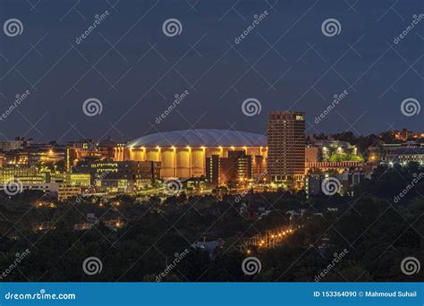 SYRACUSE, NEW YORK - JULY 13, 2019: Carrier Dome on the Syracuse University Campus Editorial ...