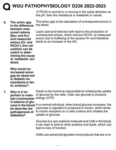 SOLUTION Wgu Pathophysiology D236 2022 2023 Studypool