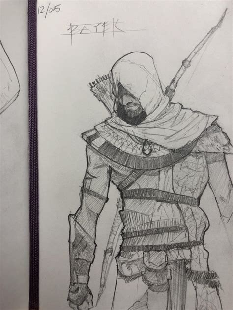 Made this today - Bayek sketch : r/assassinscreed