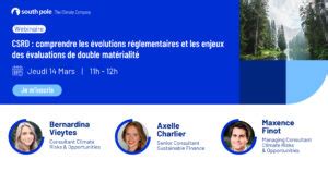 Webinaire South Pole Csrd Comprendre Les Volutions R Glementaires