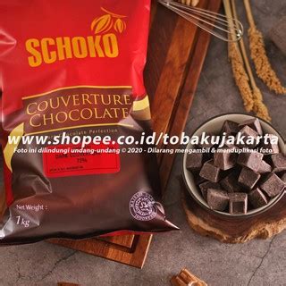 Jual Schoko Dark Chocolate Couverture CUBE 72 500gr Cokelat Baking