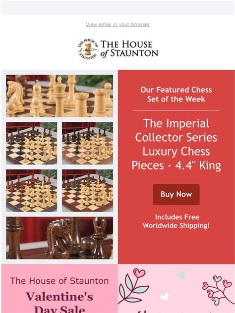 House Of Staunton Our Featured Chess Set Of The Week The Imperial