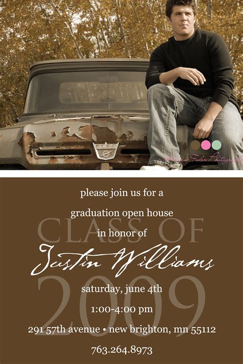 Simply Classic Custom Photo Graduation Open House Invitation Or Announcement A Photo On