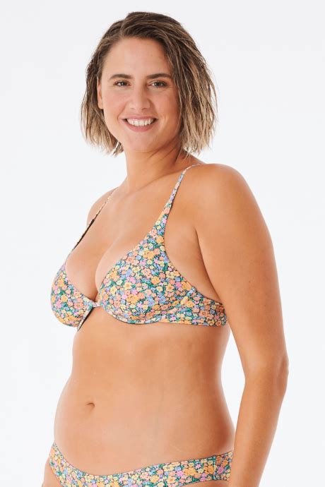 Haut De Bikini Femme Triangle Rip Curl Afterglow Floral Multicogirls Up