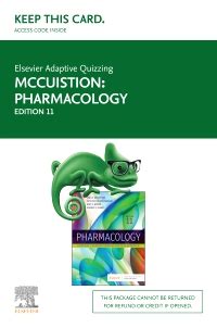 Elsevier Adaptive Quizzing For Pharmacology Retail Access Card Th