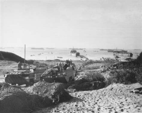 Wwii Us Fifth Army Beachhead At Anzio Tanks Enhanced Photographic