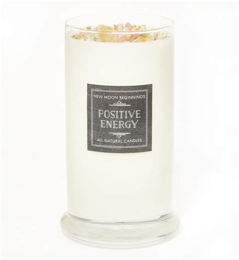 Positive Energy Candles Crystal And Herb Candles Etsy