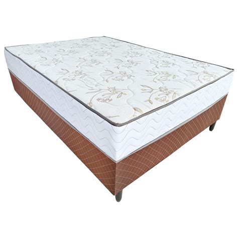 Cama Box Conjugado Casal Mola Ensacada Gladiador 138X188X50 Softflex