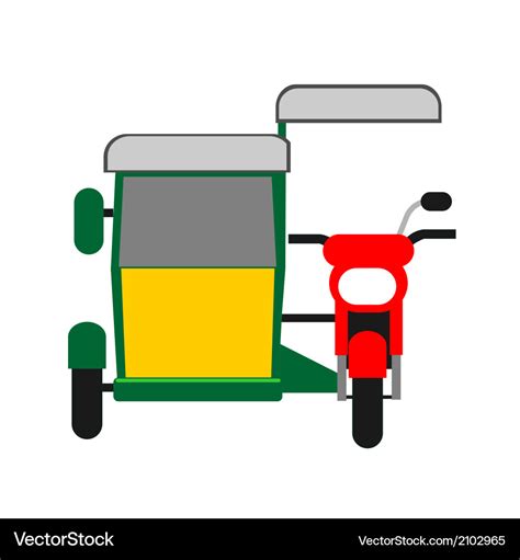 Philippine Tricycle Royalty Free Vector Image Vectorstock