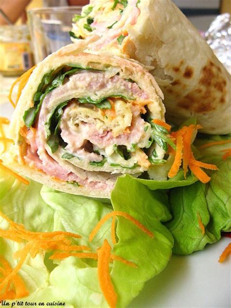 Wraps Au Jambon Salade Et Carotte Un P Tit Tour En Cuisine Artofit