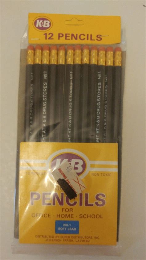 Katz Besthoff K B Drug Store Pencils Pack Of 12 New Orleans