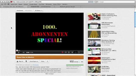 1000 Abonennten Special Giveaway AUSLOSUNG D Wer Hat Gewonnen YouTube